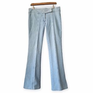 Vtg Escada Light Wash Bootcut Jeans  Y2K Cyber Euro Designer Size 40 Stretch